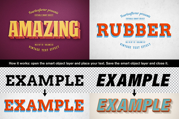 Photoshop Retro Text Effects vol.2 in Logo Templates - product preview 3
