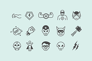 15 Superhero Icons