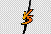 VS. Versus letter logo. Battle