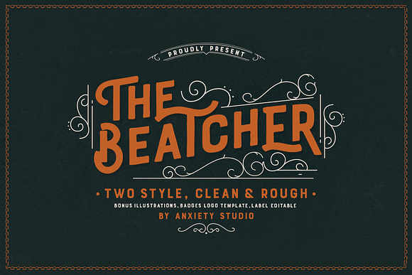 The Beatcher Typeface (Extras) in Halloween Fonts - product preview 1