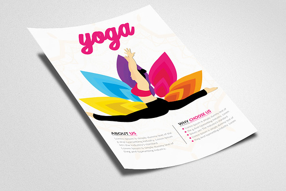 Yoga Club PSD Flyer Templates in Flyer Templates - product preview 1