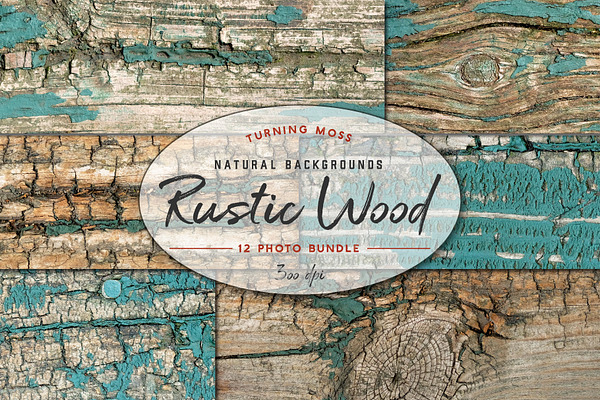 Rustic Wood Background Texture Bundl