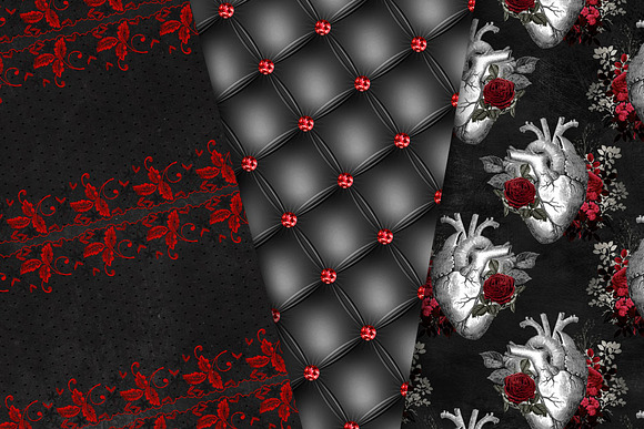 Vampire Amour Digital Paper in Patterns - product preview 1