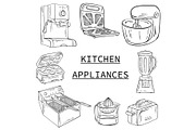 Vector bundle of kitchen appliances