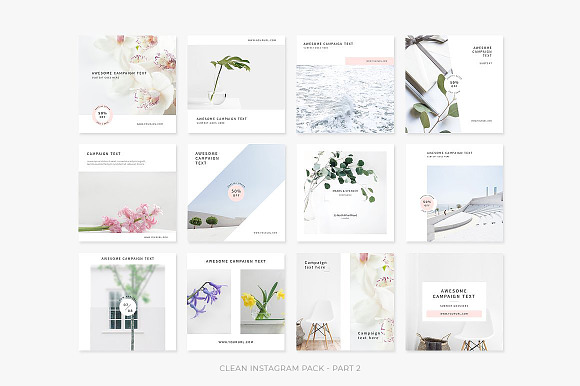 Clean Instagram Bundle in Instagram Templates - product preview 1