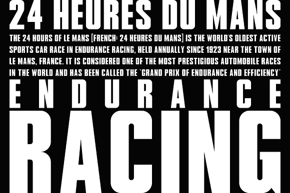 LE MANS - CLASSIC Font in Text Fonts - product preview 1
