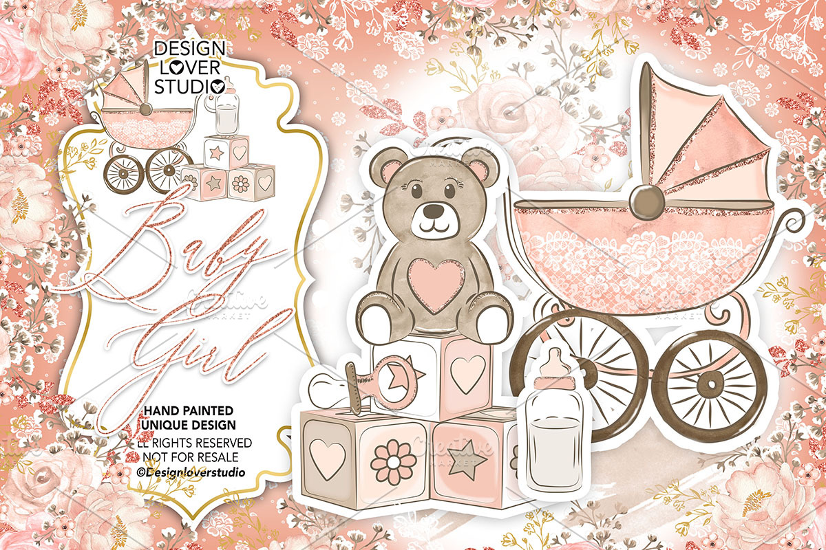-50% Baby Girl design in Illustrations - product preview 8