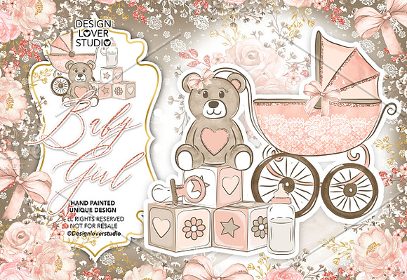 -50% Baby Girl design in Illustrations - product preview 3