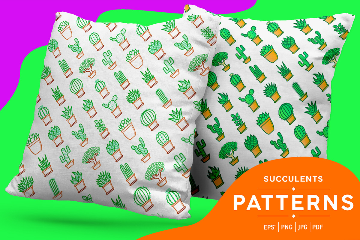 Succulents Patterns Collection in Patterns - product preview 8
