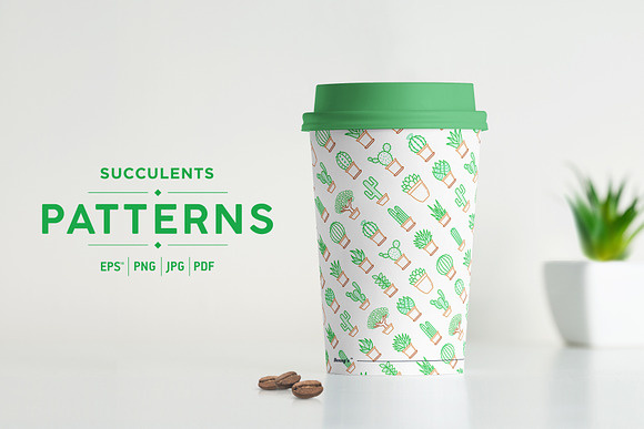 Succulents Patterns Collection in Patterns - product preview 6