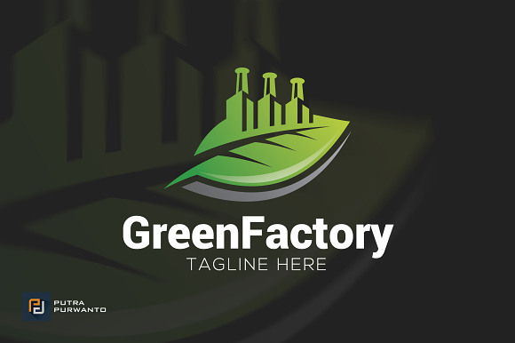 Green Factory - Logo Template in Logo Templates - product preview 1