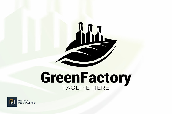 Green Factory - Logo Template in Logo Templates - product preview 2