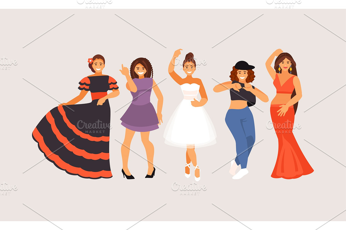 Dance styles vector in Illustrations - product preview 8