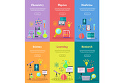 Science Web Banners Set