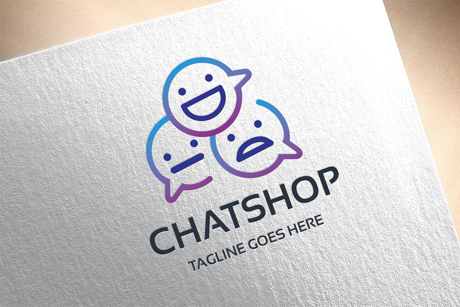 Chatshop Logo in Logo Templates - product preview 8