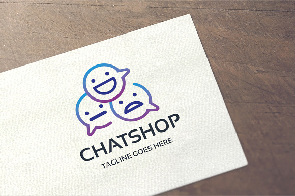 Chatshop Logo in Logo Templates - product preview 2