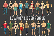 Lowpoly Rigged People