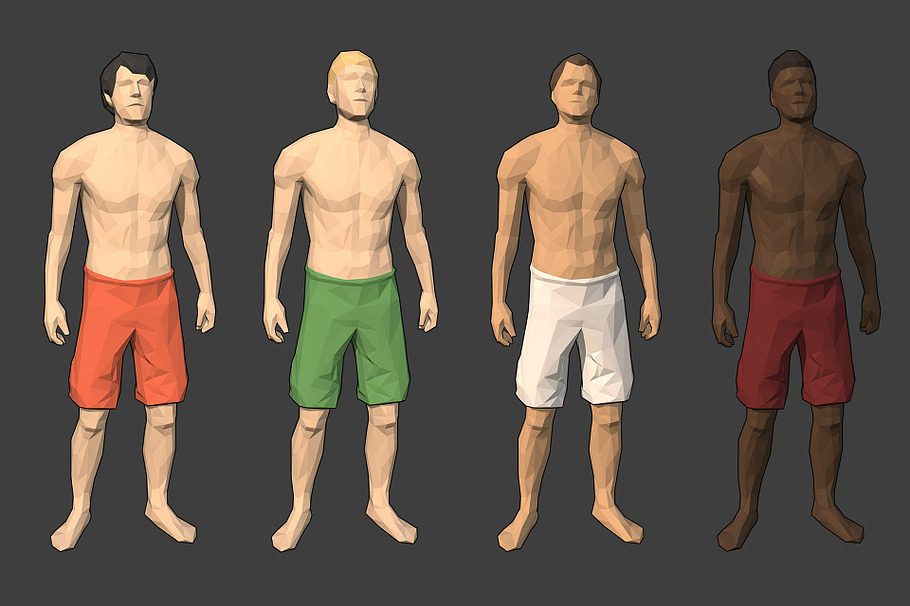 Lowpoly Rigged People in People - product preview 20