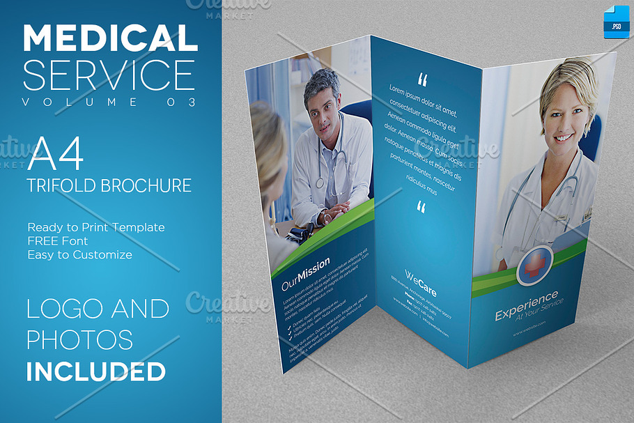 Medical Service A4 Trifold Flyer 03