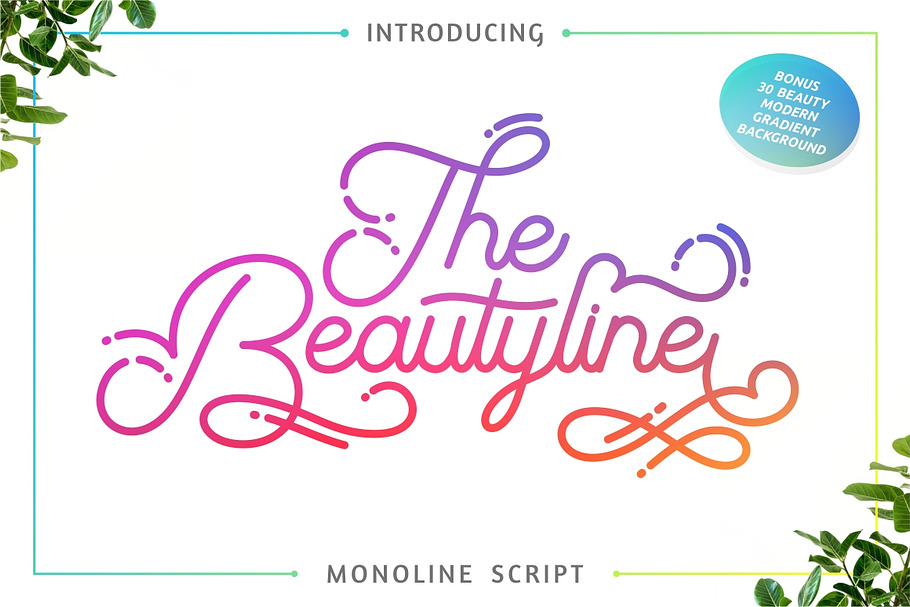 The Beautyline + Extra in Script Fonts - product preview 8