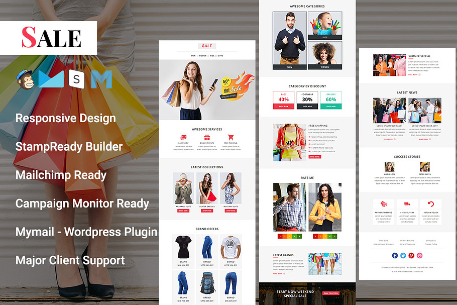 SALE - Responsive Email Template in Mailchimp Templates - product preview 8