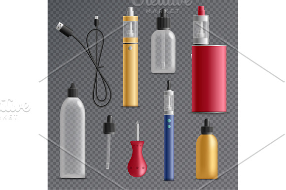 Vaping Accessories Set in Objects - product preview 1