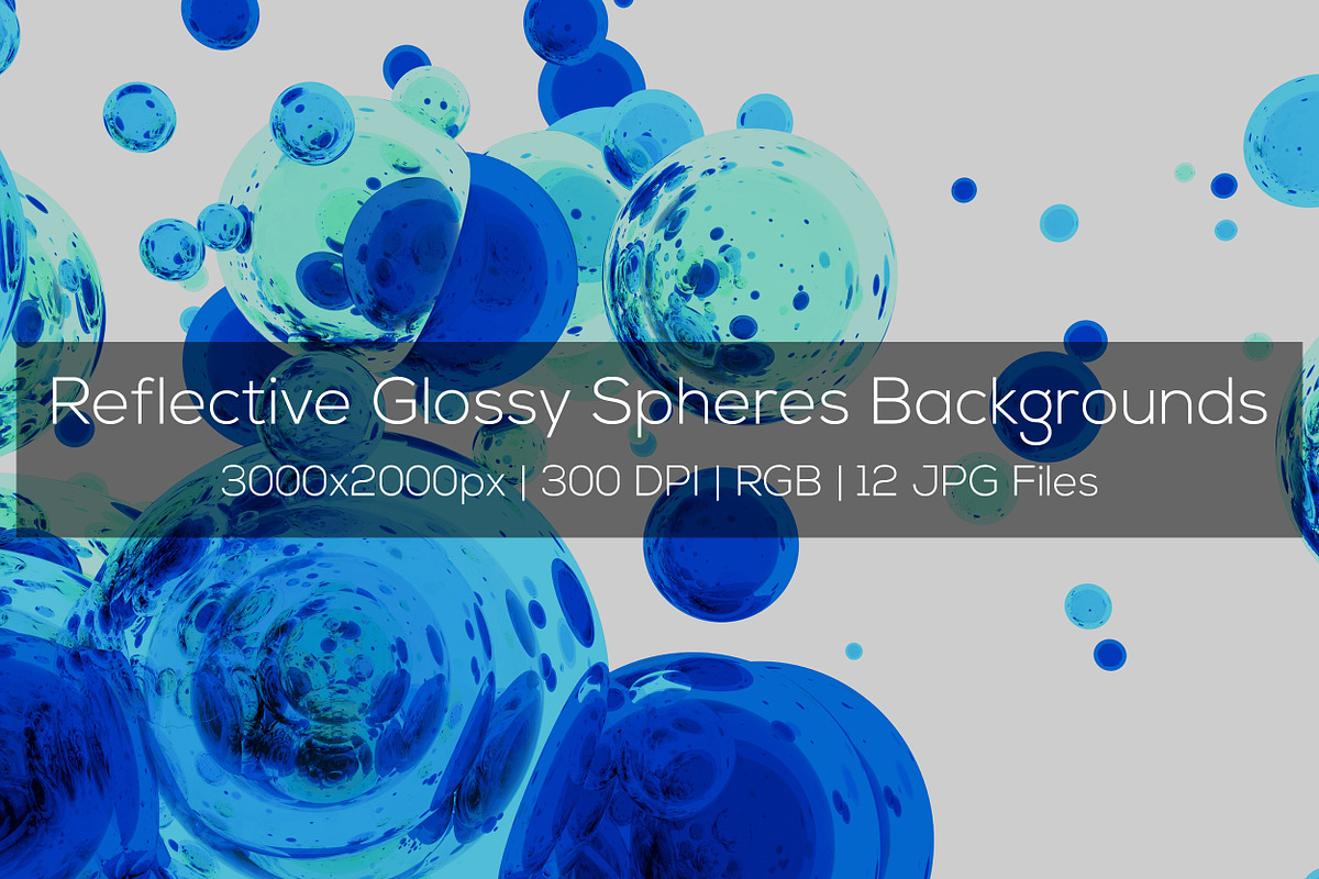 Reflective Spheres Backgrounds in Textures - product preview 8