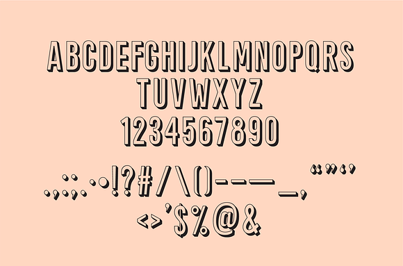 Peachy | A 3D Font Family in Display Fonts - product preview 5