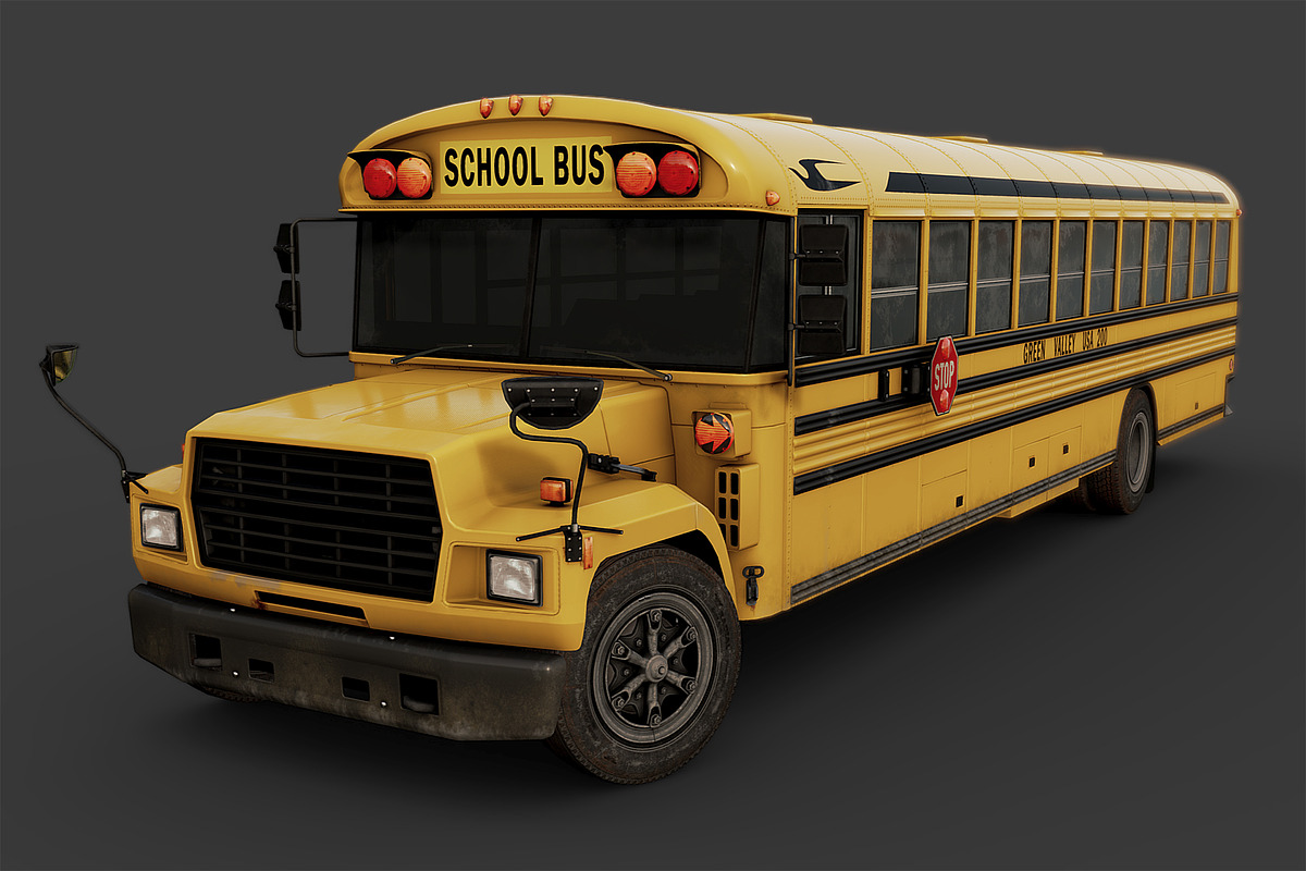School Bus in Vehicles - product preview 8