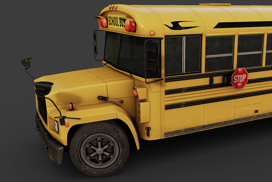 School Bus in Vehicles - product preview 11