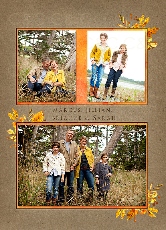 Fall Greatful,Thankful, Photo Card in Objects - product preview 2