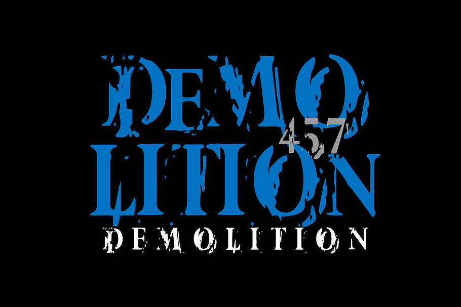 demolition in Fonts - product preview 8