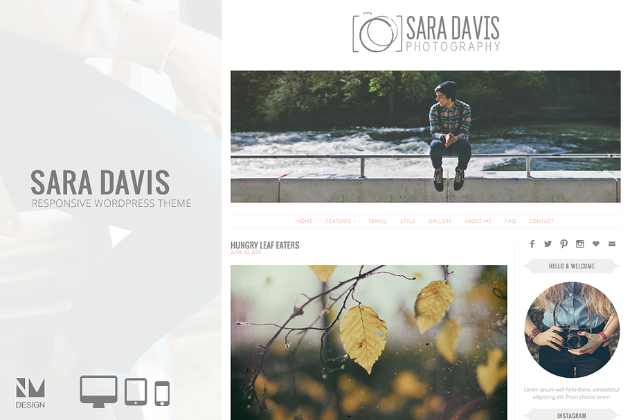 Sara Davis - Wordpress Theme