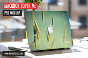 PSD Mockup MacBook Cover