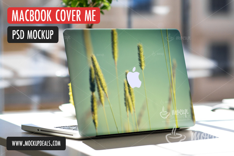 Download PSD Mockup MacBook Cover ~ Mobile & Web Mockups ~ Creative Market