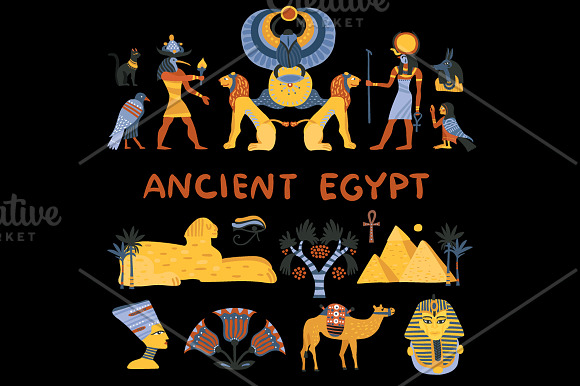 Ancient Egypt Set in Illustrations - product preview 4