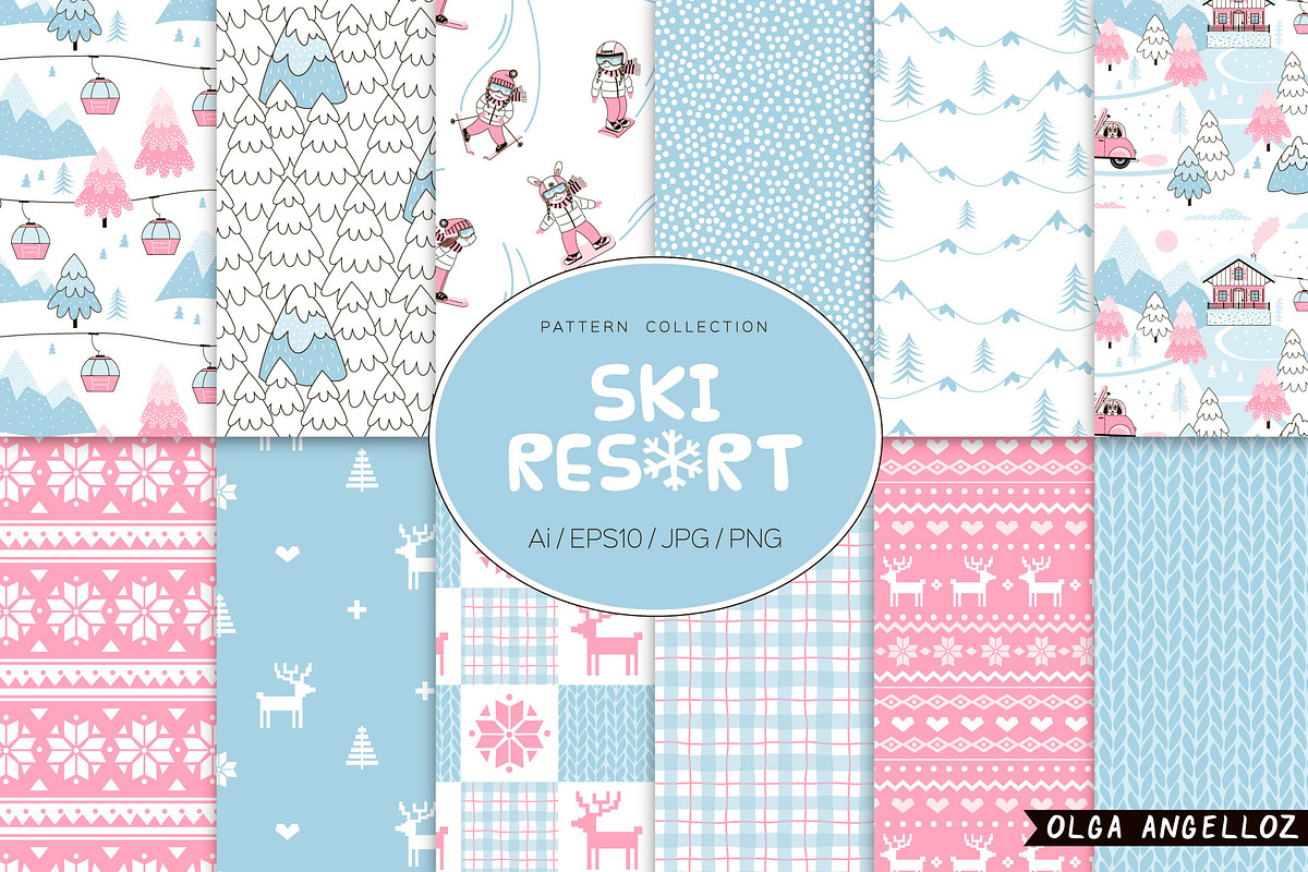 Ski Resort pattern set in Patterns - product preview 8