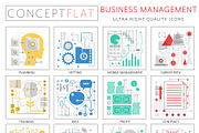 Business management concept icons