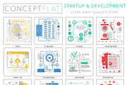 Startup & development icons