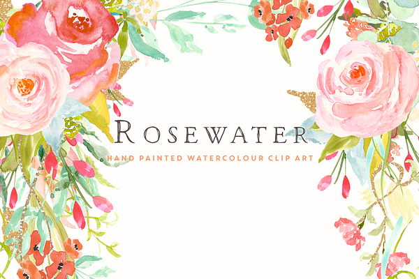 Flower Clip Art - Rosewater
