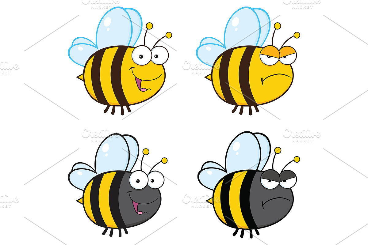Bee Cartoon Character - 3 in Illustrations - product preview 8