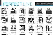 Electronic devices concept icons