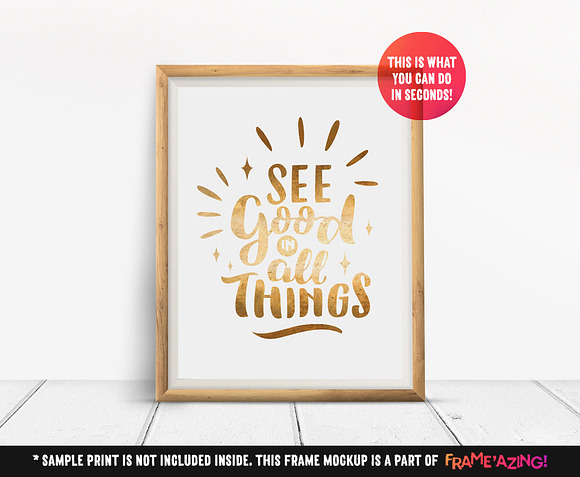 Frame'azing ‒ 8.5x11 Frame Mockups in Print Mockups - product preview 6