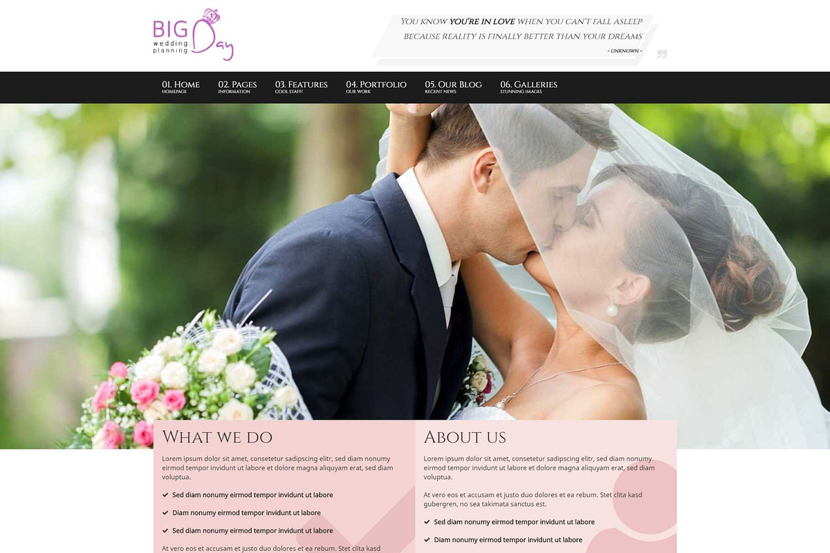 Bigday - Wedding Planner WP Theme in WordPress Wedding Themes - product preview 8