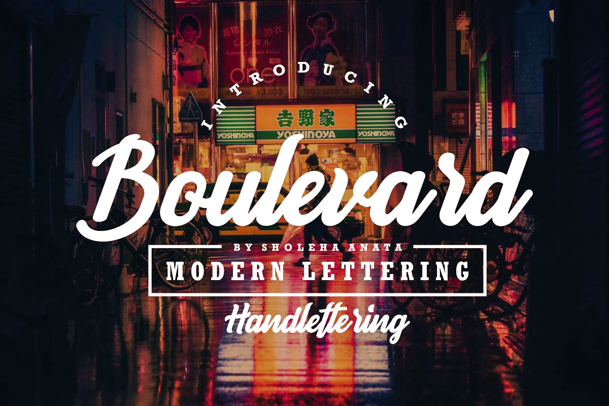 Boulevard - Modern Lettering in Lettering Fonts - product preview 8