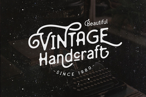 Mirandah | Monoline Font Family in Stamp Fonts - product preview 5