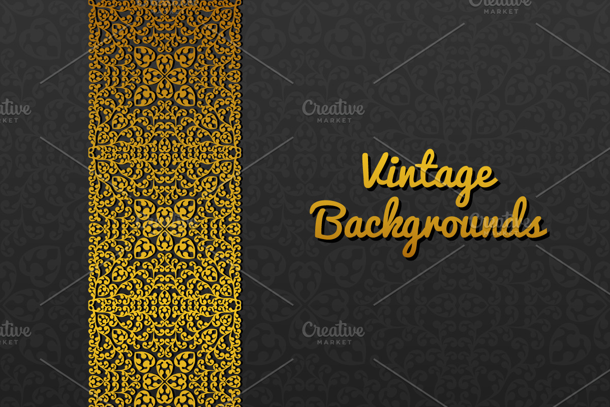Backgrounds with floral ornament in Illustrations - product preview 8