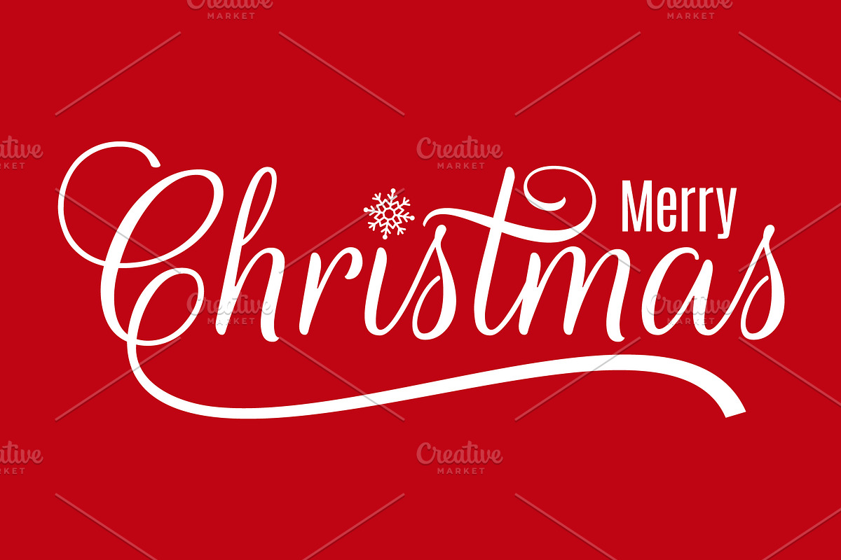 Christmas vintage lettering  in Illustrations - product preview 8