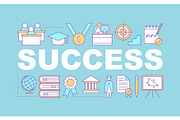 Success word concepts banner