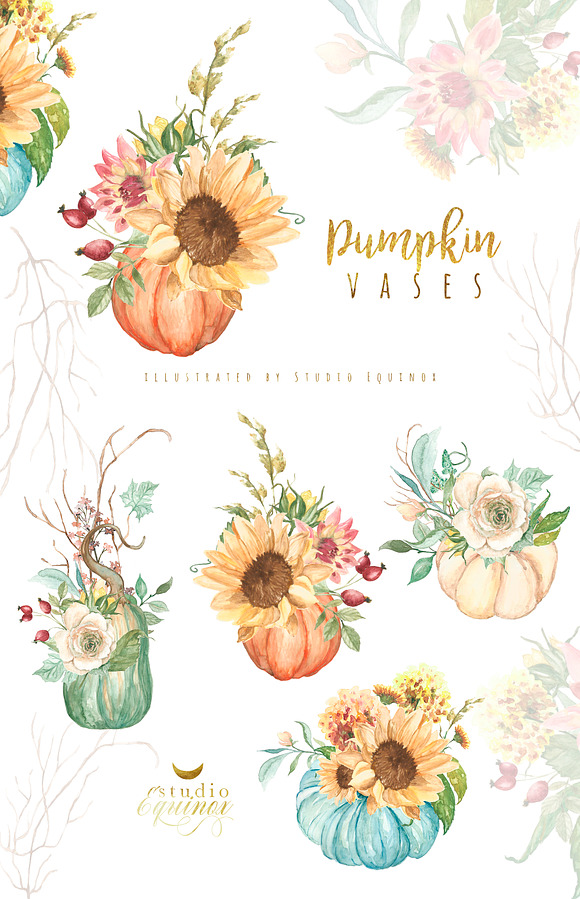 Pumpkin Harvest - Autumnal Graphics in Objects - product preview 3